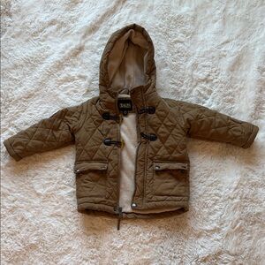 Kids Brown Quilted Jacket